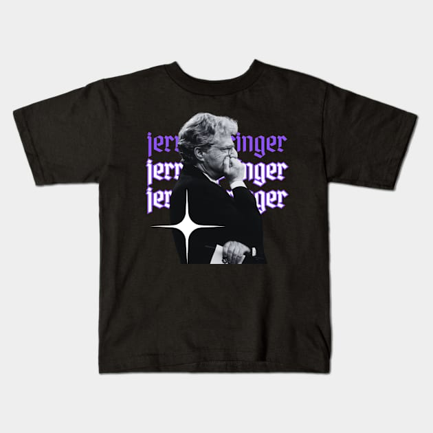 Jerry springer x 70s retro Kids T-Shirt by KawaKiwi
